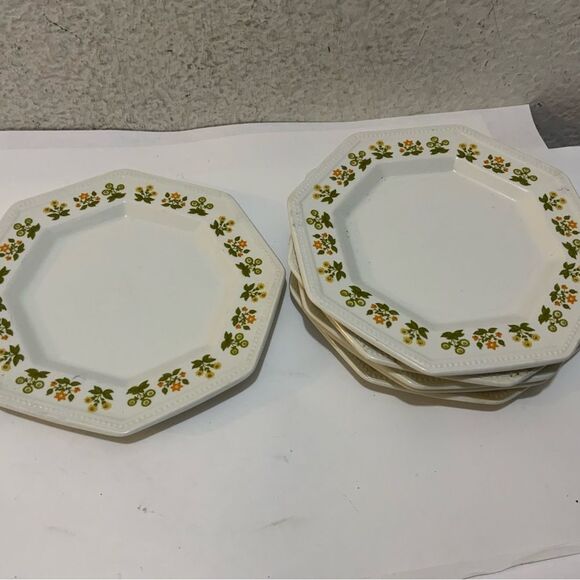 Vtg. Johnson Brothers Heritage Set/6 Bread/Butter Plates Retired 1980 England - Picture 2 of 7